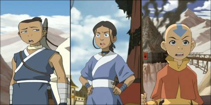 Aang, Katara, and Sokka in Avatar: The Last Airbender