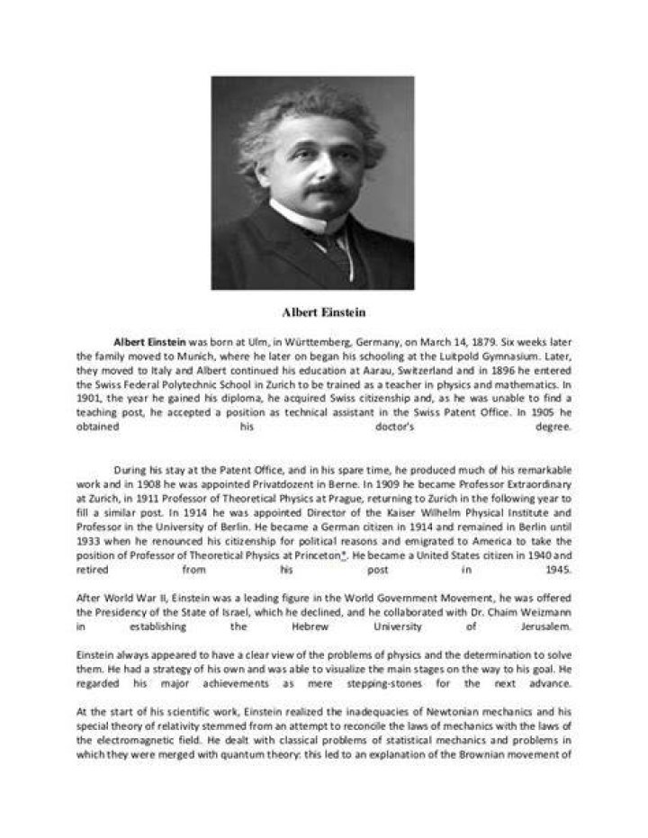 Albert Einstein Biography - Facts, Childhood, Family Life & Achievements