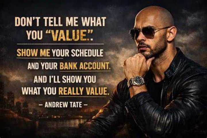 Andrew Tate airquotes