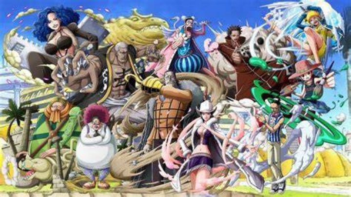 Baroque Works' Gem picking his nose and Miss Valentine with her umbrella from One Piece