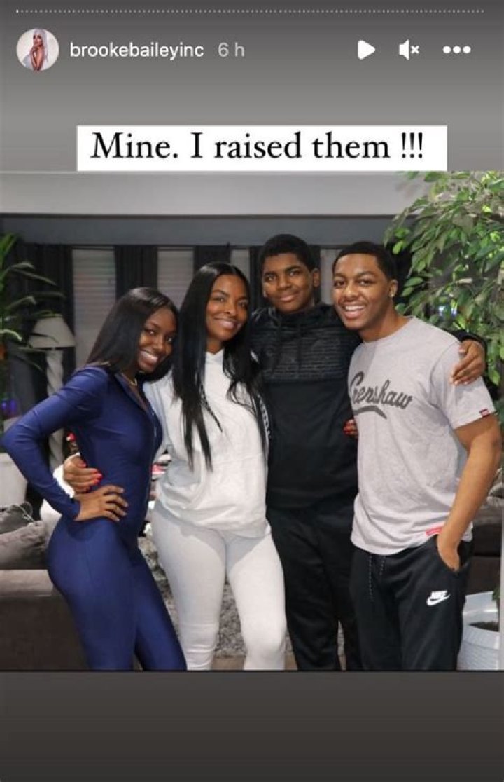 Brooke Bailey children: Kayla Bailey, Shumecio Bailey, and third child