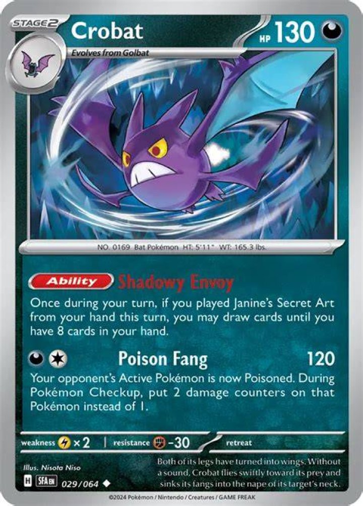 Crobat Pok&eacute;mon Card