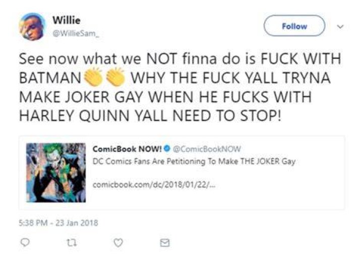 DC Comics Fans Petition To Make The Joker Gay