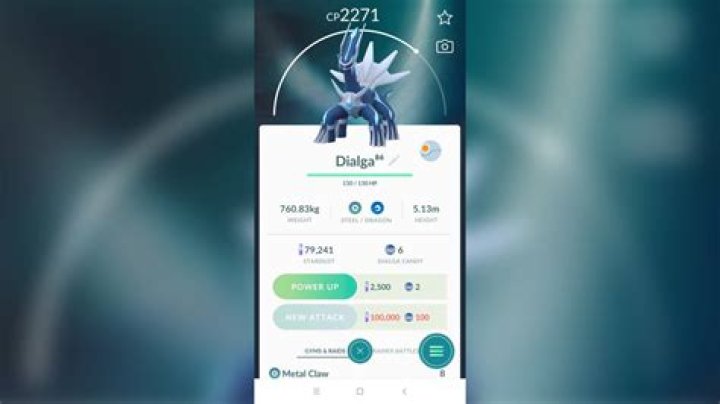 Dialga from Pok&eacute;mon Go