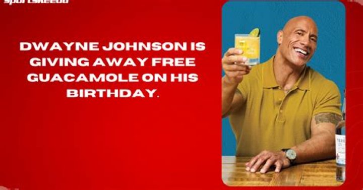 Dwayne Johnson decides the best way to celebrate his birthday is by giving away a million dollars of guacamole