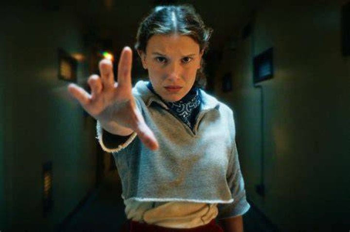 Eleven (Millie Bobby Brown) faces the Mind Flayer in 'Stranger Things' 
