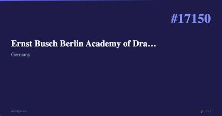 Ernst Busch Academy Of Dramatic Arts Notable Alumni