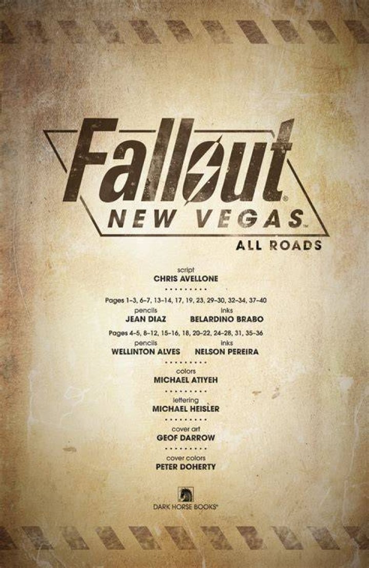 Fallout: New Vegas’ All Roads Prequel Comic Receives Digital Download