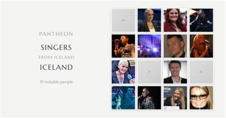 Famous Icelander Singers