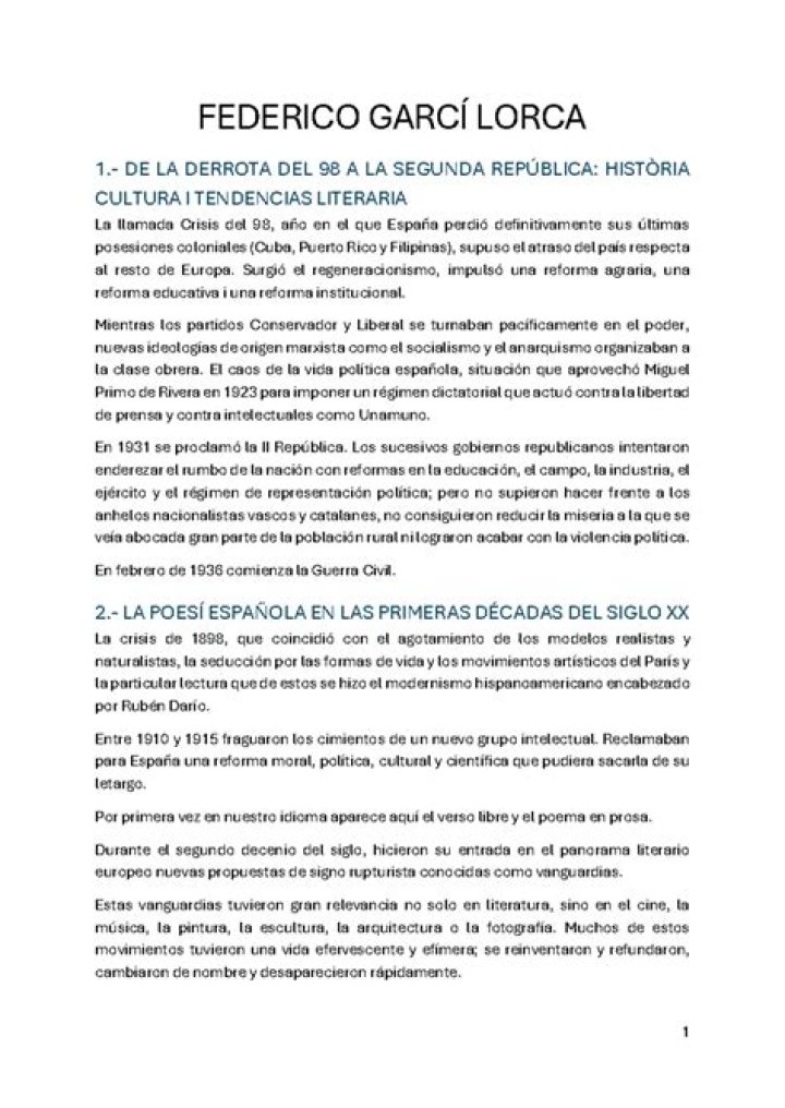 Federico Garc&iacute;... Biography