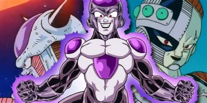 Frieza in his Mecha Form and looking straight ahead.