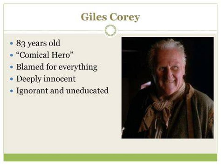 Giles Corey Biography