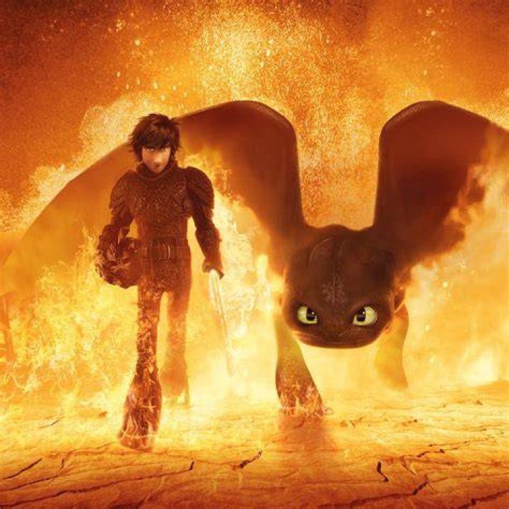 Hiccup and Toothless from How To Train Your Dragon