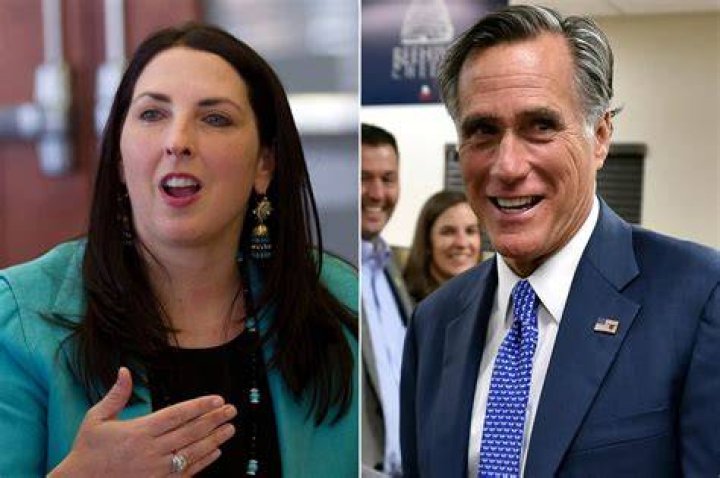 How are Ronna McDaniel and Mitt Romney related?