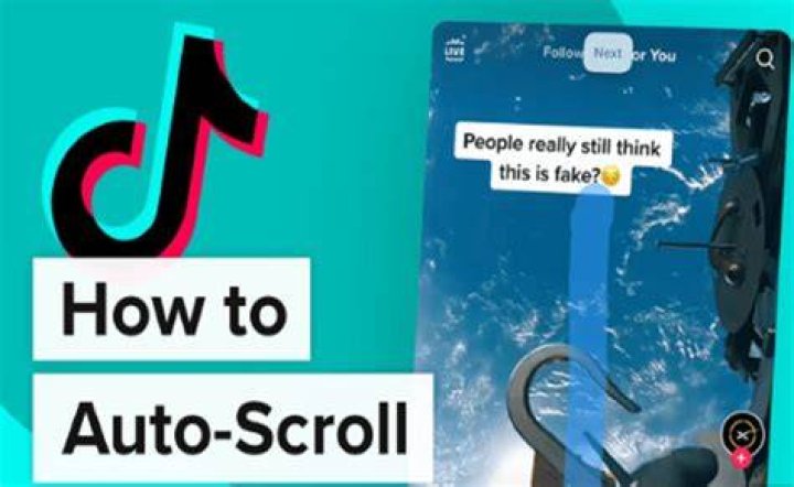 How do you use auto-scroll on TikTok?
