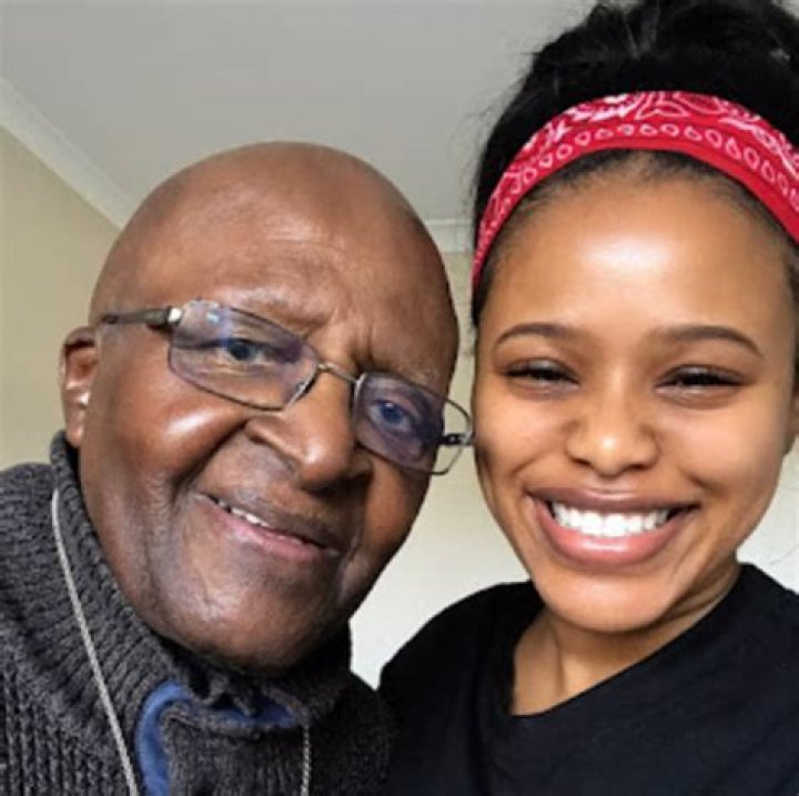 How is Natasha Thahane related to Desmond Tutu?