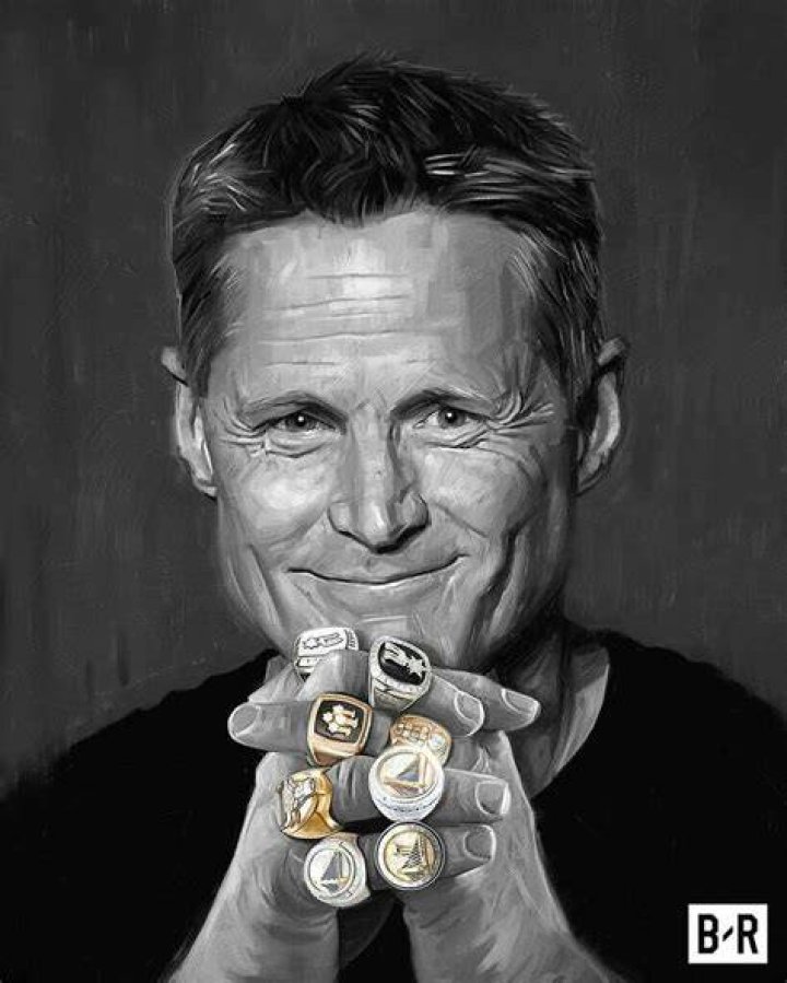 How many NBA championship rings does Steve Kerr have? All his wins, in order