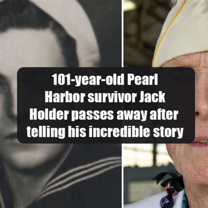 Jack Holder Obituary,  Pearl Harbor survivors