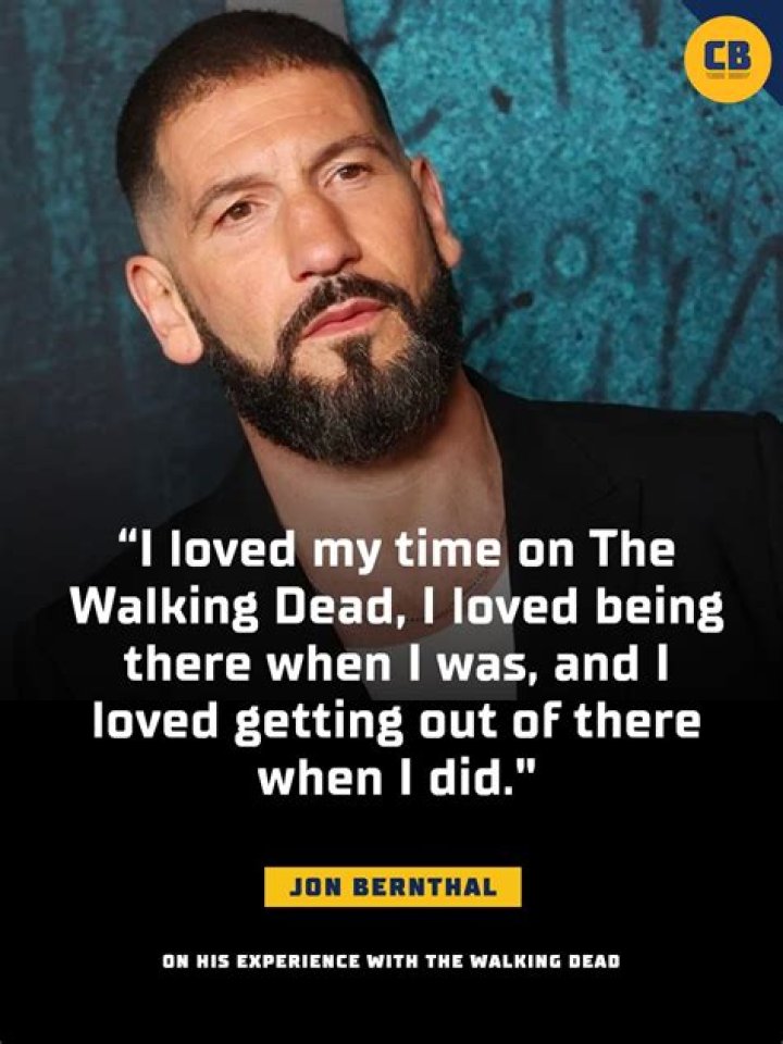 Jon Bernthal Says It Was Good That He Was Killed Off On The Walking Dead