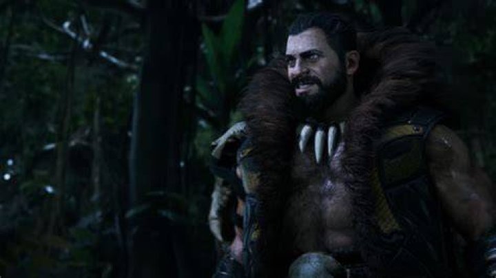 Kraven the Hunter smiling in Insomniac's Spider-Man 2
