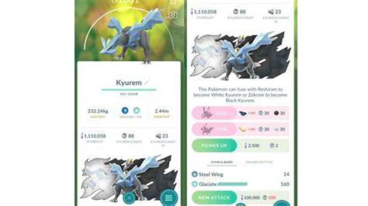 Kyurem Pokemon Go