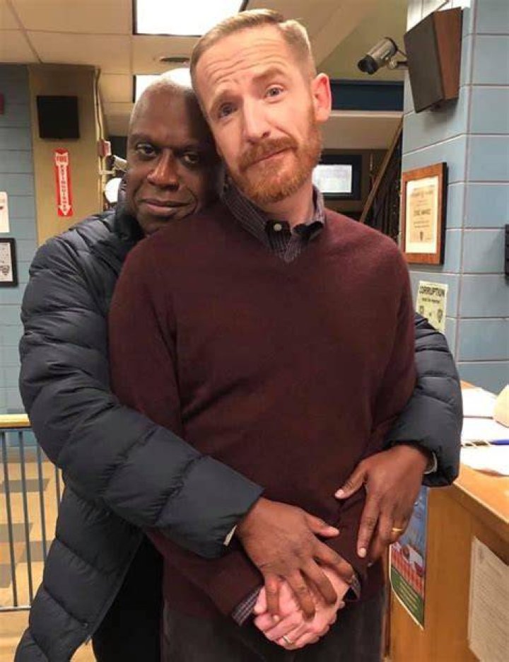 Marc Evan Jackson, Andre Braugher, Andy Samberg, Winston Story, Melissa Fumero, Joe Lo Truglio, and Stephanie Beatriz in 'Brooklyn Nine-Nine'