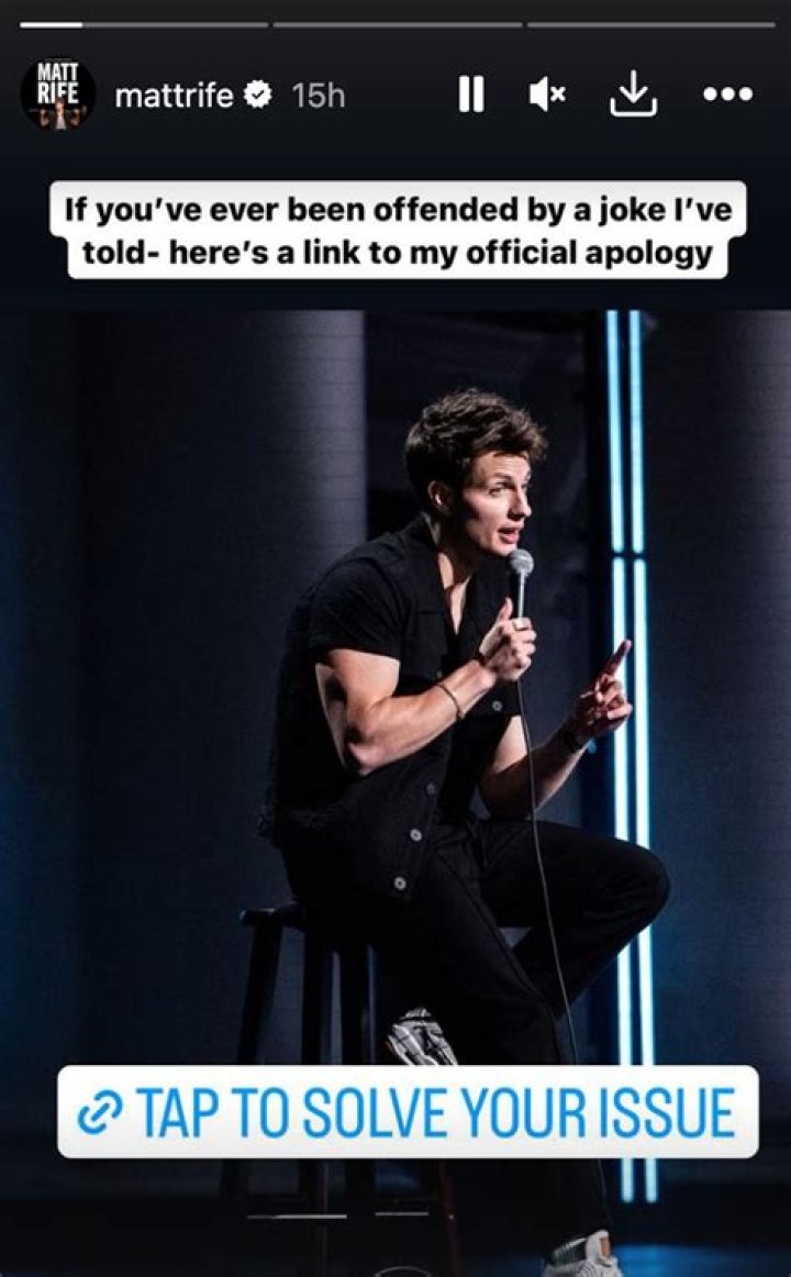 Matt Rife Instagram comment