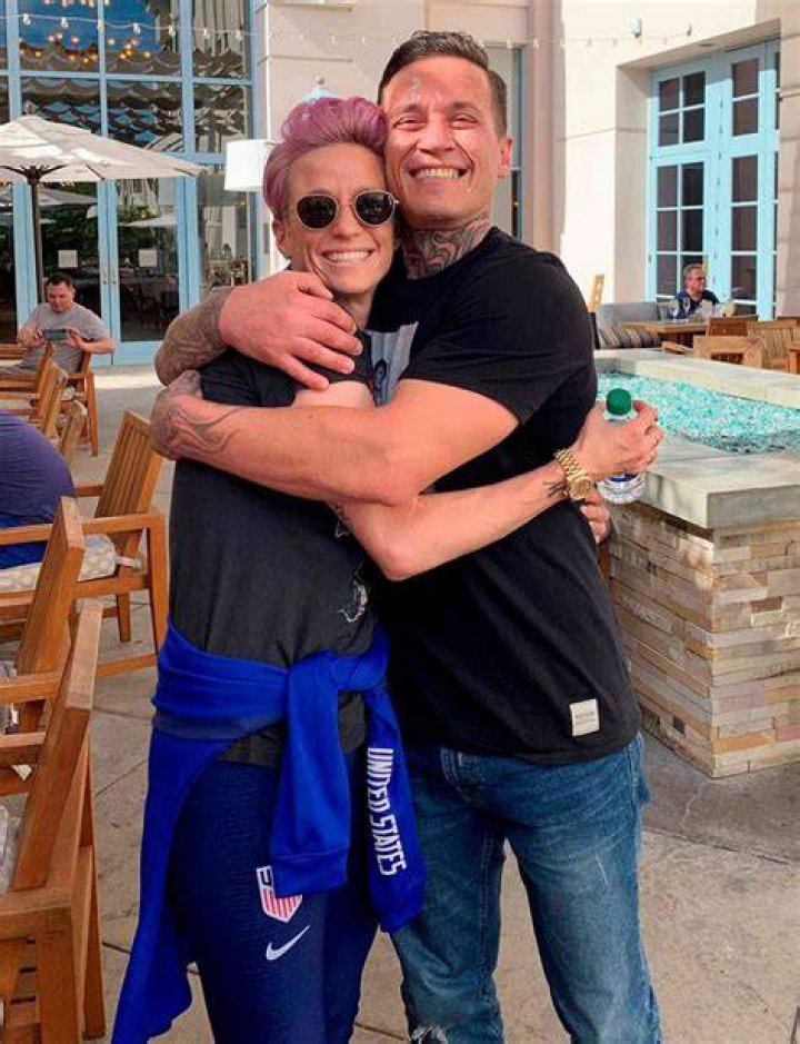 Megan Rapinoe siblings: Rachael Rapinoe, Brian Rapinoe 2 Megan Rapinoe and Brother Briann