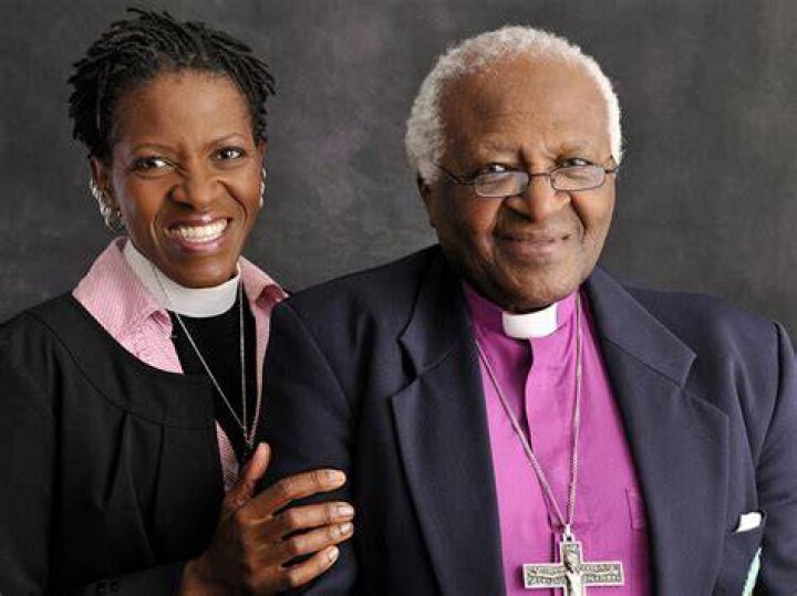 Natasha Thatane and Desmond Tutu
