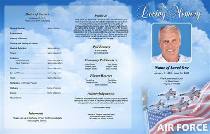 Obituary | Joshua Vandenbrink Funeral : Air Force Pararescue Officer