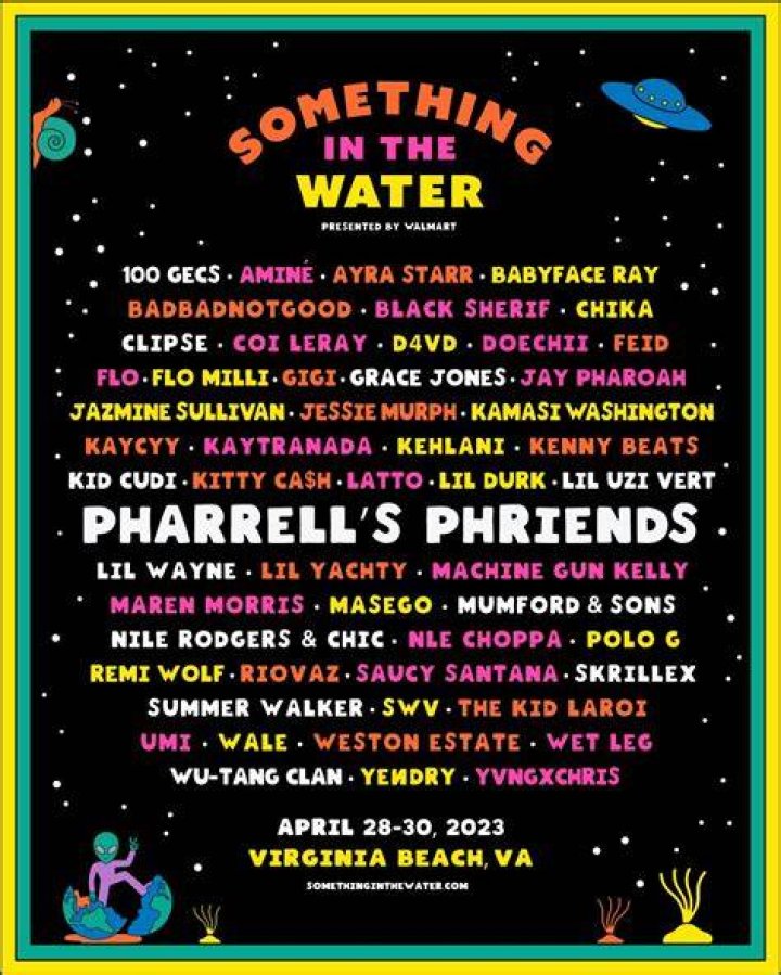 Pharrell Williams’ Something in the Water festival 2023 lineup and how to buy tickets