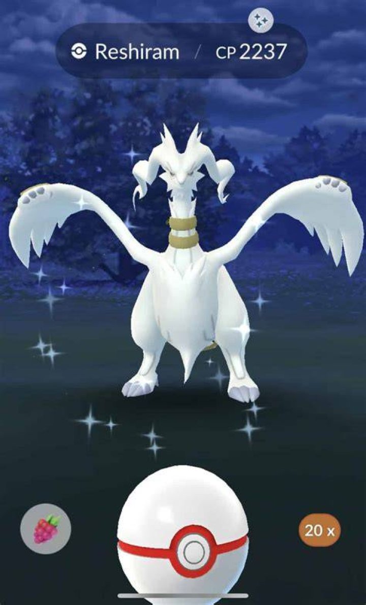 Reshiram from Pok&eacute;mon Go