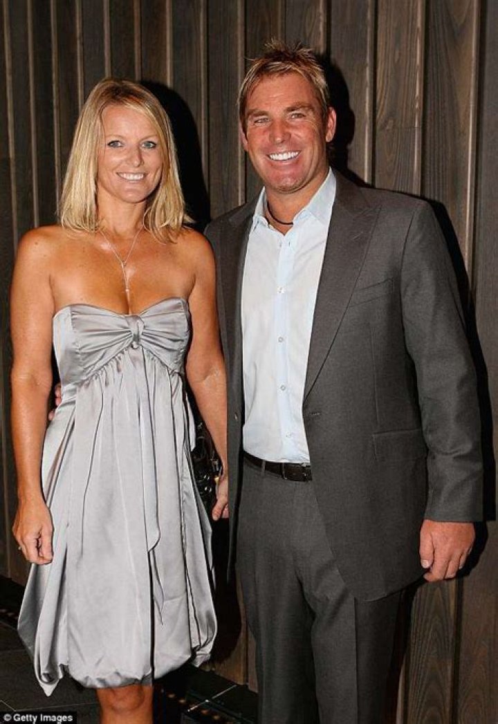 Shane Warne and Simone Callahan