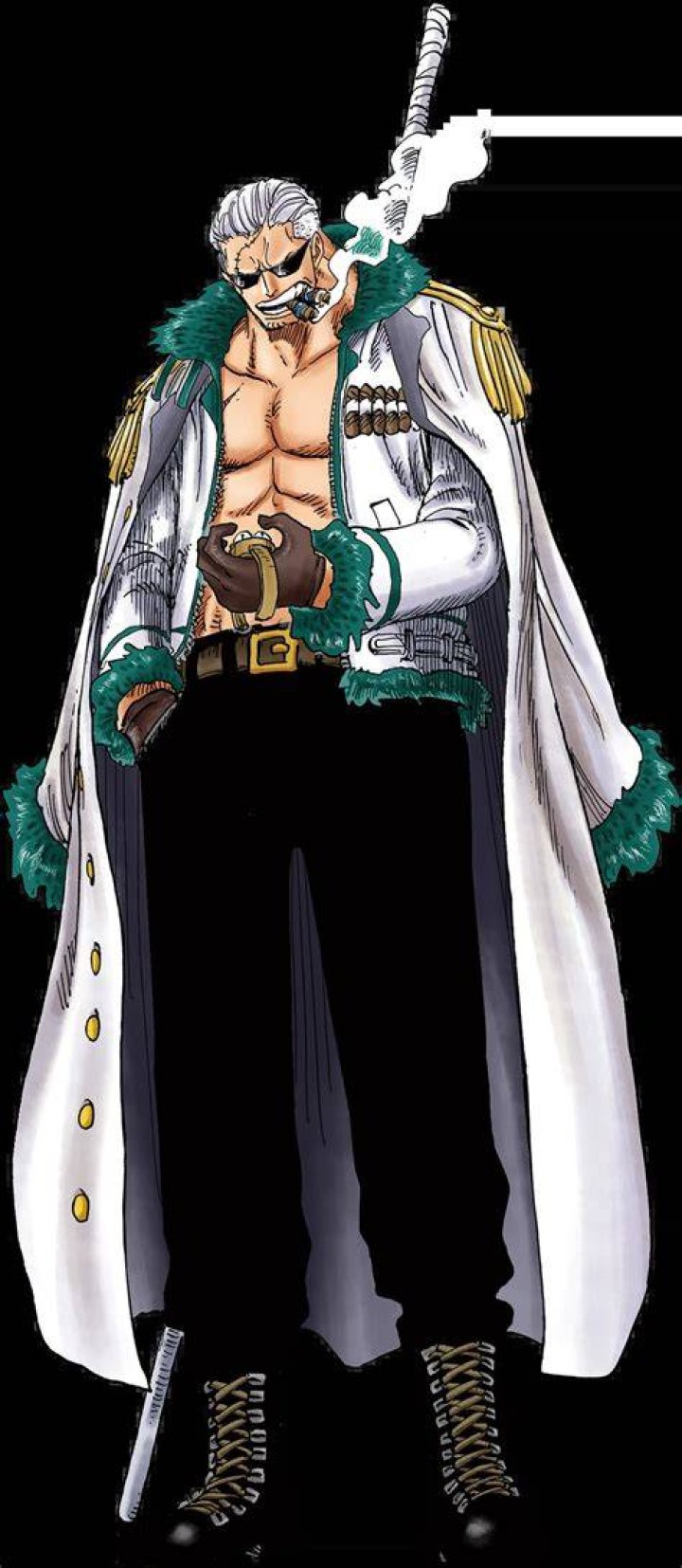 Smoker, the admiral, from One Piece