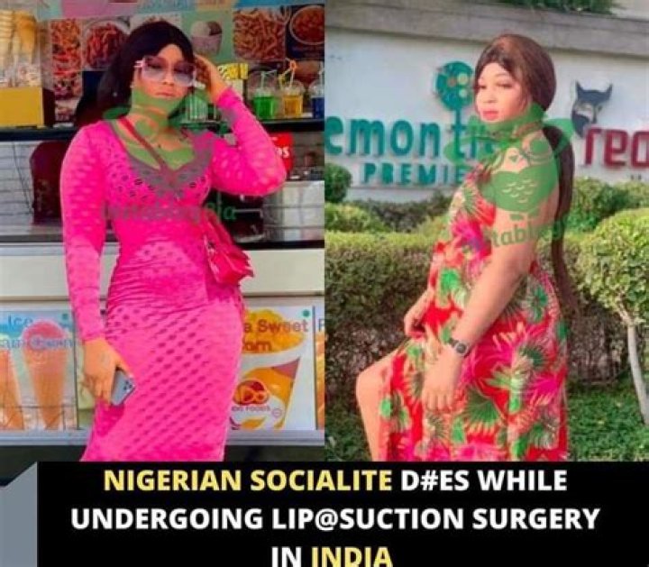 Socialite Amelia Pounds d!es whiles undergoing body enhancement surgery in India