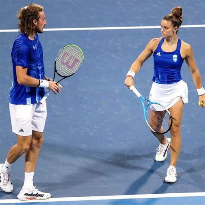 Stefanos Tsitsipas and Maria Sakkari