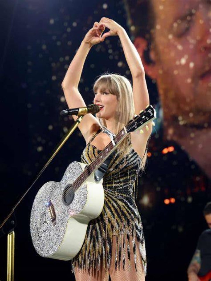 Taylor Swift performs onstage during the "Taylor Swift | The Eras Tour" at Foro Sol on August 24, 2023 in Mexico City, Mexico.