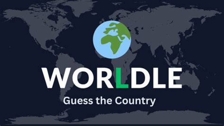The green Worldle logo is in front of a white background. 
