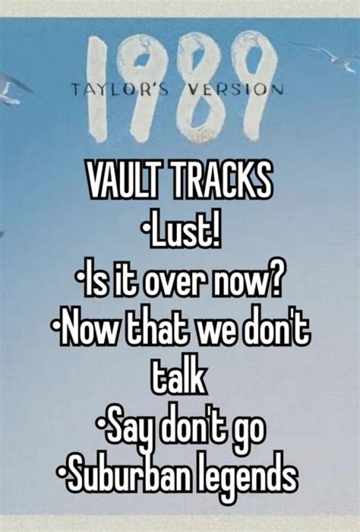 The ‘Vault’ tracks from ‘1989 (Taylor’s Version)’, ranked from ‘Keep It’ to ‘Pass Me My Ray-Bans and Red Lipstick’