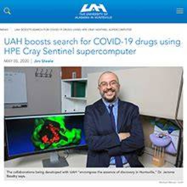 UAH Boosts Search for COVID-19 Drugs Using HPE Cray Sentinel Supercomputer