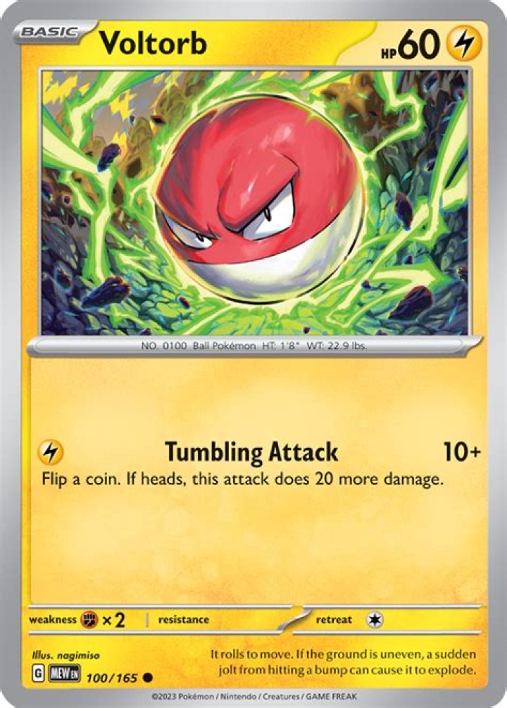 Voltorb Pokemon card