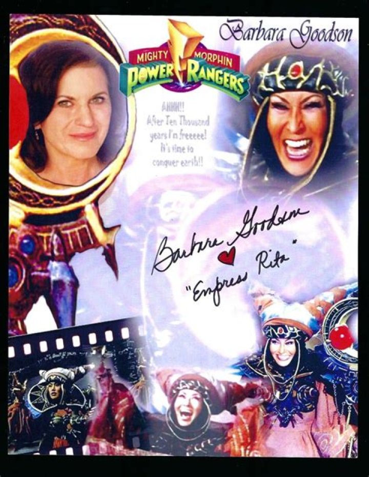 What is Barbara Goodson’s name and role in Power Rangers?