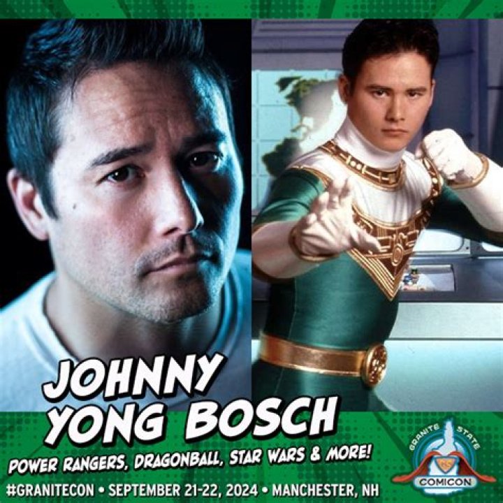 What is Johnny Yong Bosch’s name and role in Power Rangers?