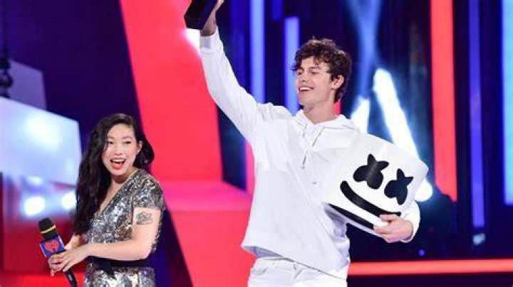 Who is Marshmello and what does his face look like?